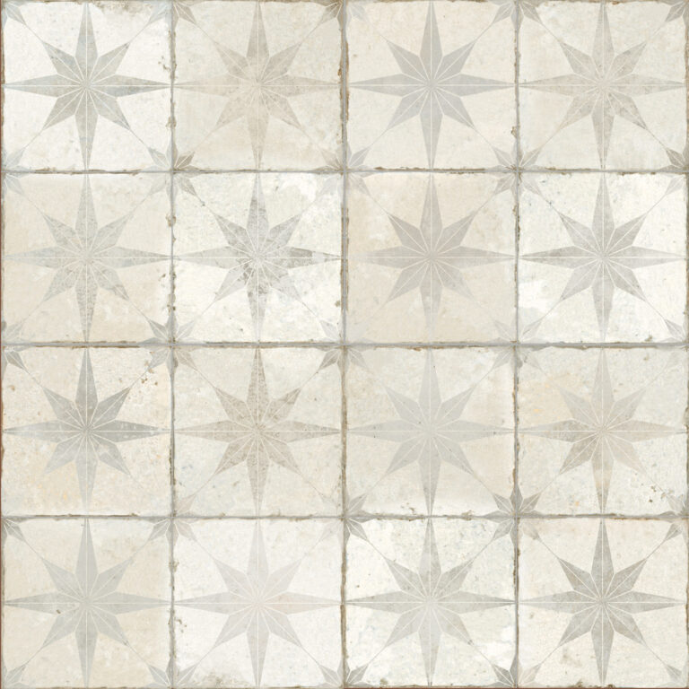 vloertegel fs star w white wit 45x45cm 4 in 1