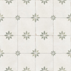 vloertegel savannah groen sage 45x45 cm ( 4 in 1 tegel ) vintage
