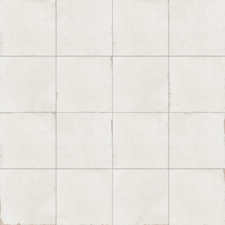 vloertegel savannah wit 45x45 cm uni ( 4 in 1 tegel ) vintage