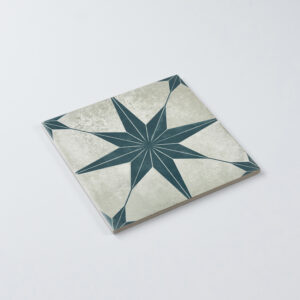 vloertegel vintage mars ster blauw 20x20