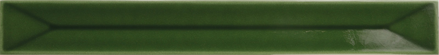 wandtegel langwerpig vitral donker groen craquelé decor axis 5x40