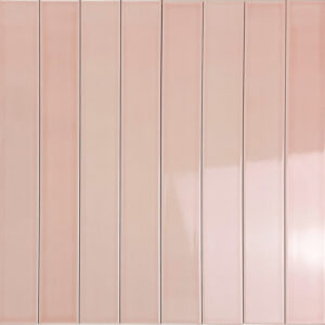wandtegel langwerpig vitral roze 5x40