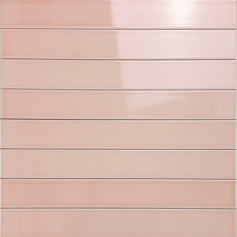 wandtegel langwerpig vitral roze 5x40
