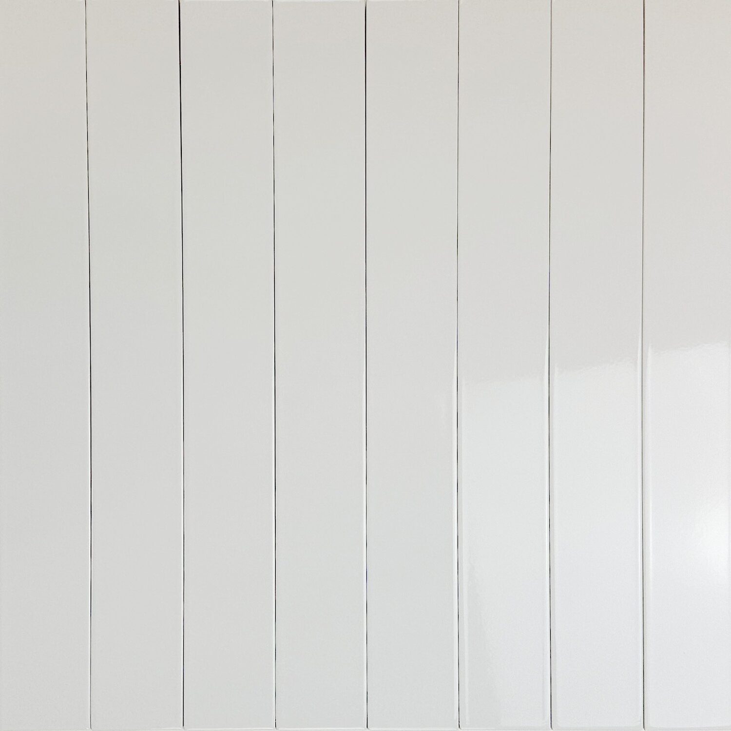 wandtegel langwerpig vitral wit 5x40