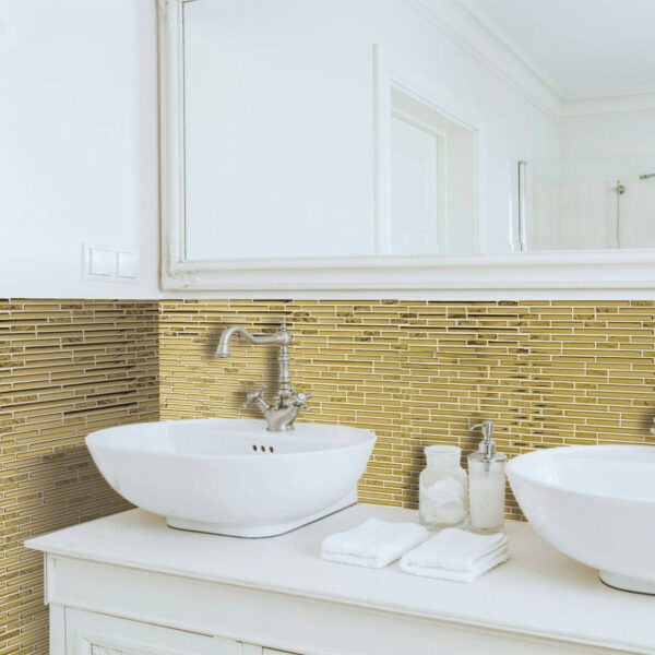 mozaïek luvia oro goud 30x30 (minimale afname 11 stuks)