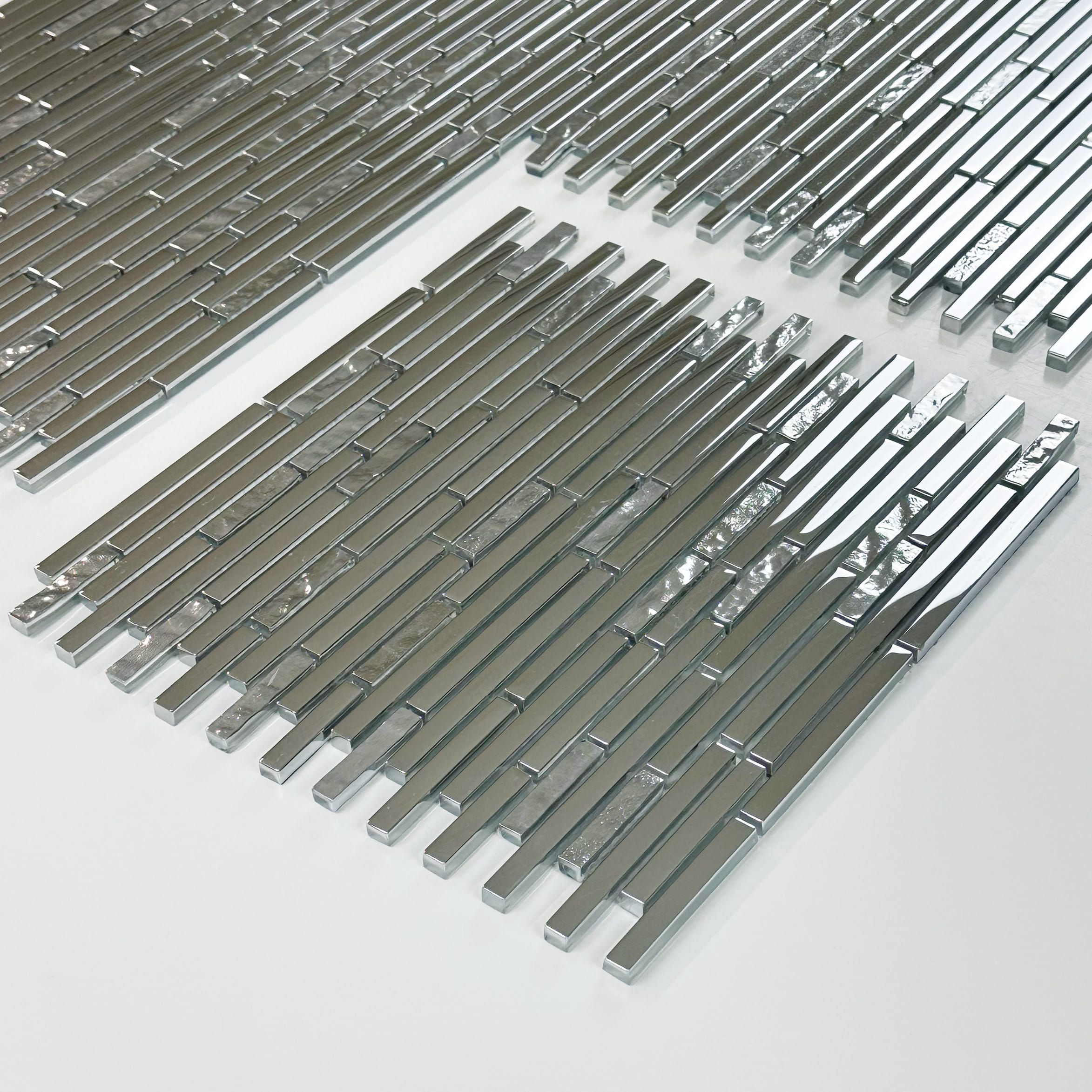 mozaïek luvia inox zilver 30x30 (minimale afname 11 stuks)