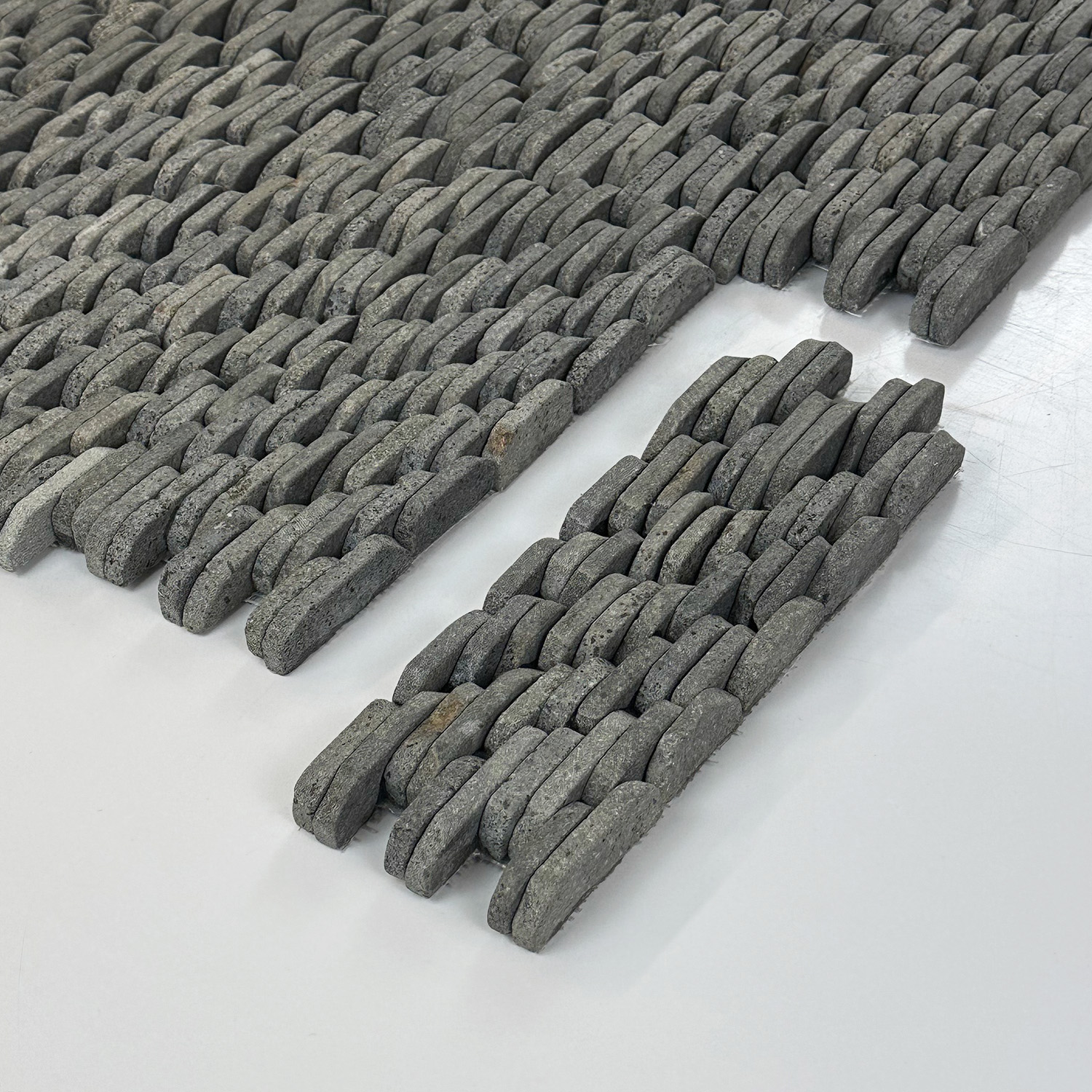 mozaiek batik kiezel zwart / antraciet 10x30