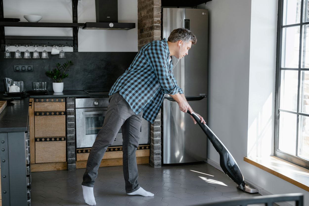 schoonmaken tegelvloer