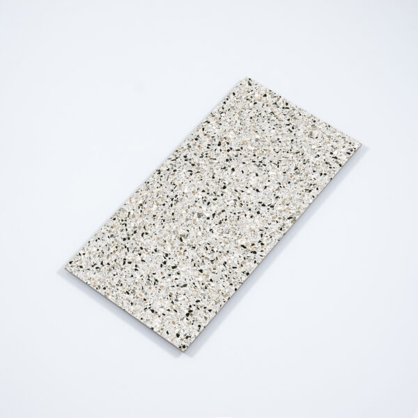 vloertegel / wandtegel nadinne terrazzo naturel grijs 60x120 gerectificeerd