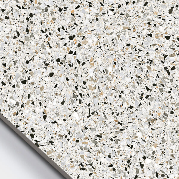 vloertegel / wandtegel nadinne terrazzo naturel grijs 60x120 gerectificeerd