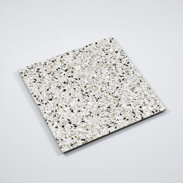 vloertegel / wandtegel nadinne terrazzo naturel grijs 60x60 gerectificeerd
