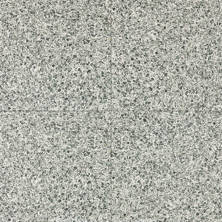 vloertegel / wandtegel nadinne terrazzo verde grijs 60x60 gerectificeerd