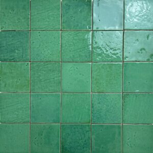 wandtegel menorca lake groen vintage craquele 10x10