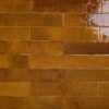 wandtegel menorca roest bruin glans vintage craquele 6.5x32.8
