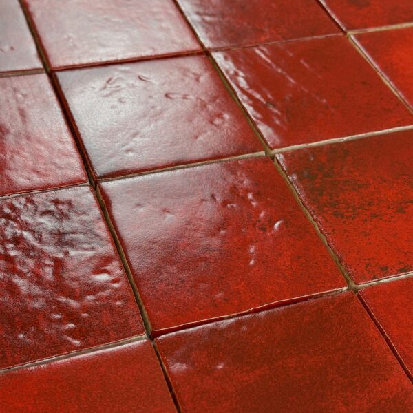 wandtegel menorca rood vintage craquele 10x10