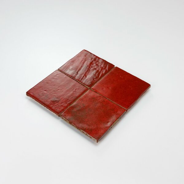 wandtegel menorca rood vintage craquele 10x10