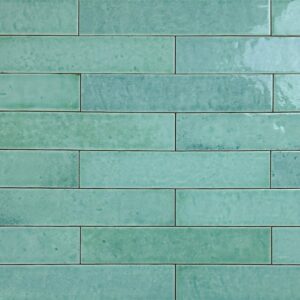 Wandtegel Menorca roest bruin glans vintage craquele 6.5×32.8