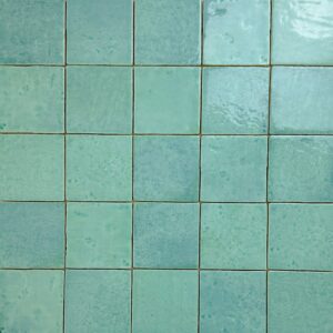 wandtegel menorca turquoise vintage craquele 10x10