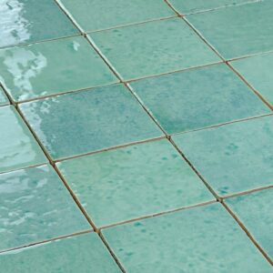 wandtegel menorca turquoise vintage craquele 10x10