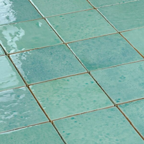 wandtegel menorca turquoise vintage craquele 10x10