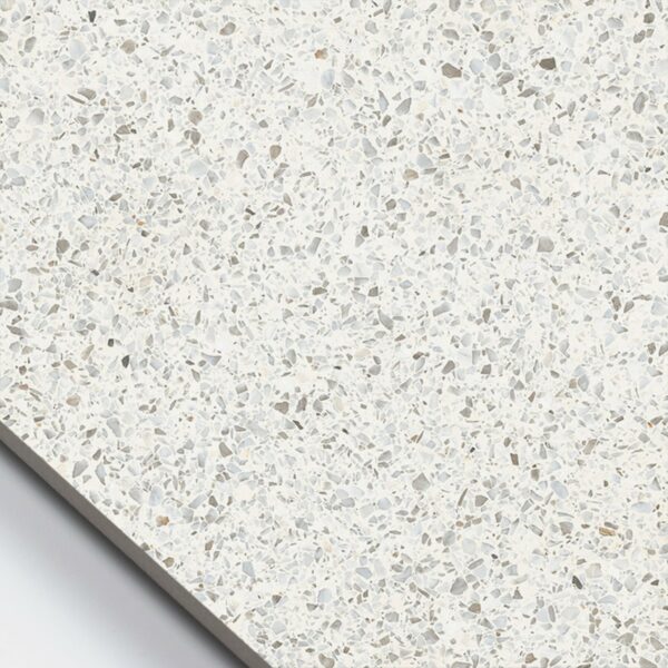 vloertegel / wandtegel nadinne terrazzo wit 60x120 gerectificeerd