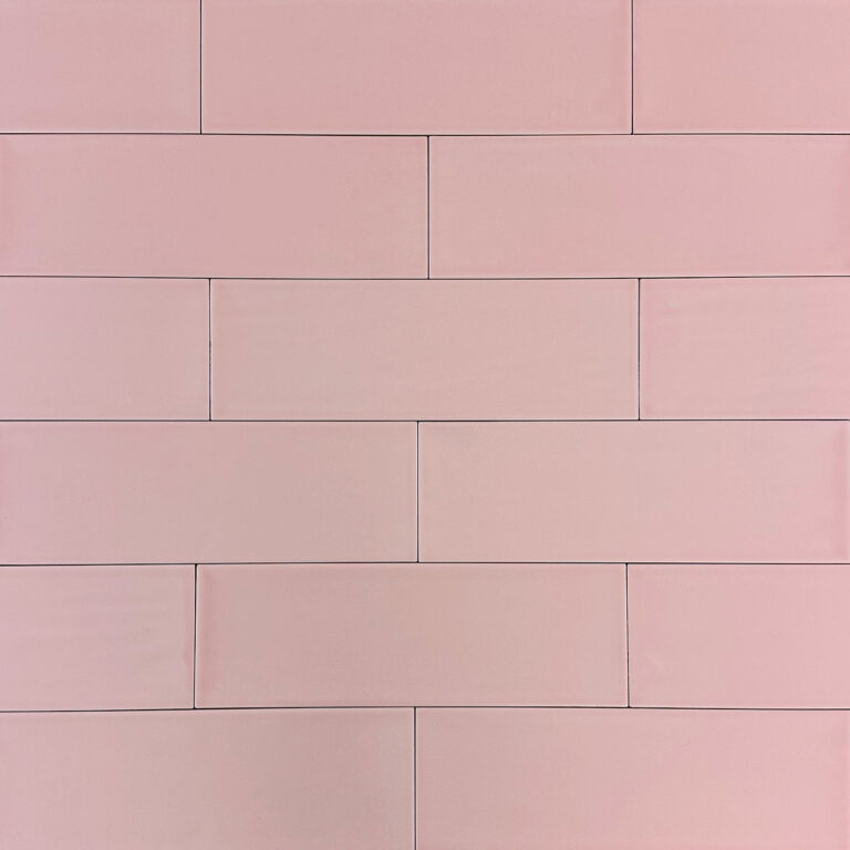 wandtegel aria handvorm licht roze mat 10x30