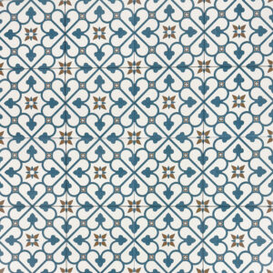 vloertegel / wandtegel bridge blauw vintage 45x45 4 in 1