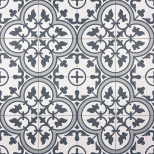 vloertegel / wandtegel chartwell blauw vintage 45x45 4 in 1