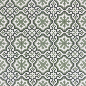 vloertegel / wandtegel chelsea groen vintage 45x45 4 in 1