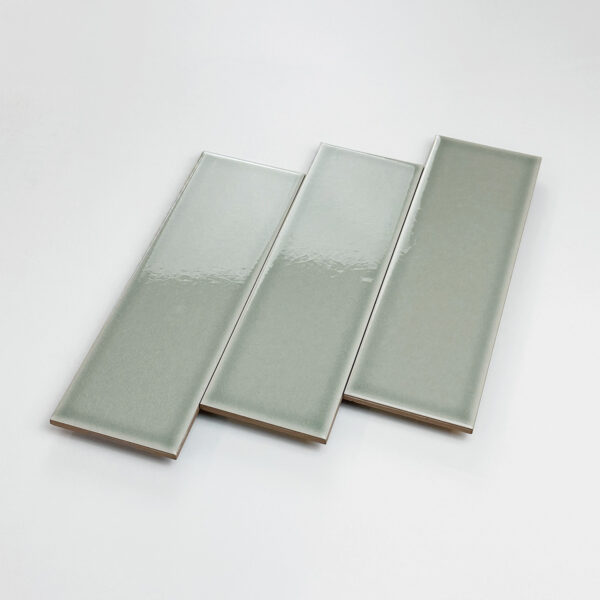wandtegel solo grijs glans 8x25 craquele