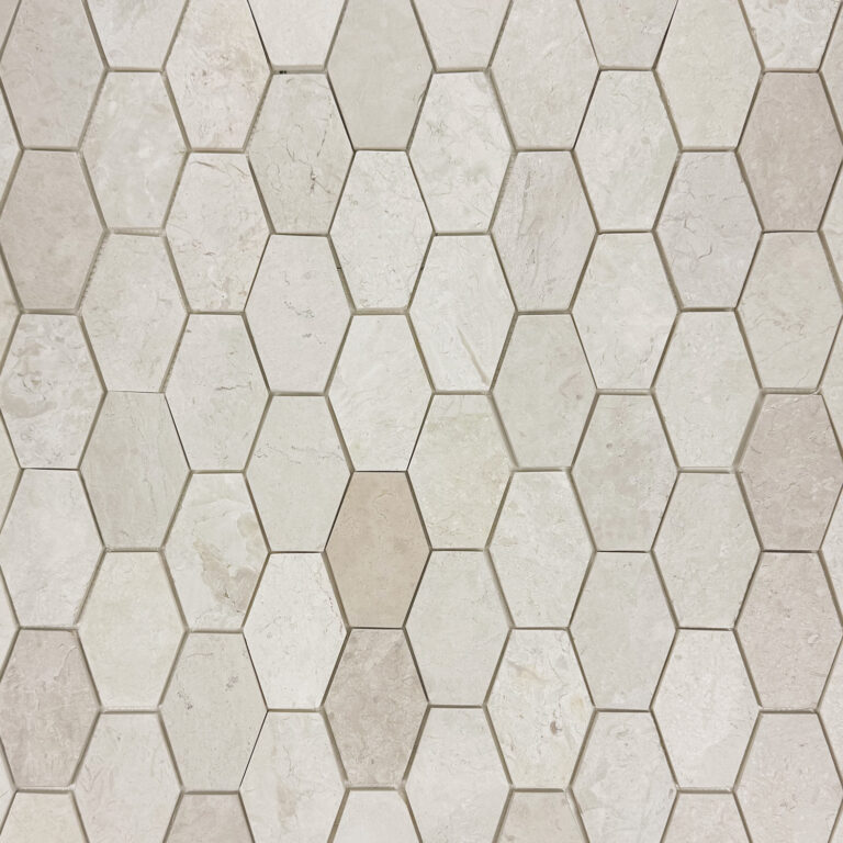 mozaïek hexagonal kanawa wit 25x37