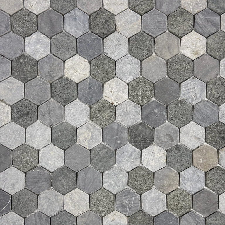 mozaïek hexagonal kubu grijs 28.5x31.5