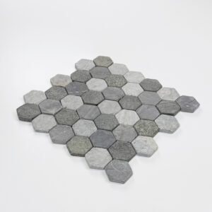 mozaïek hexagonal kubu grijs 28.5x31.5
