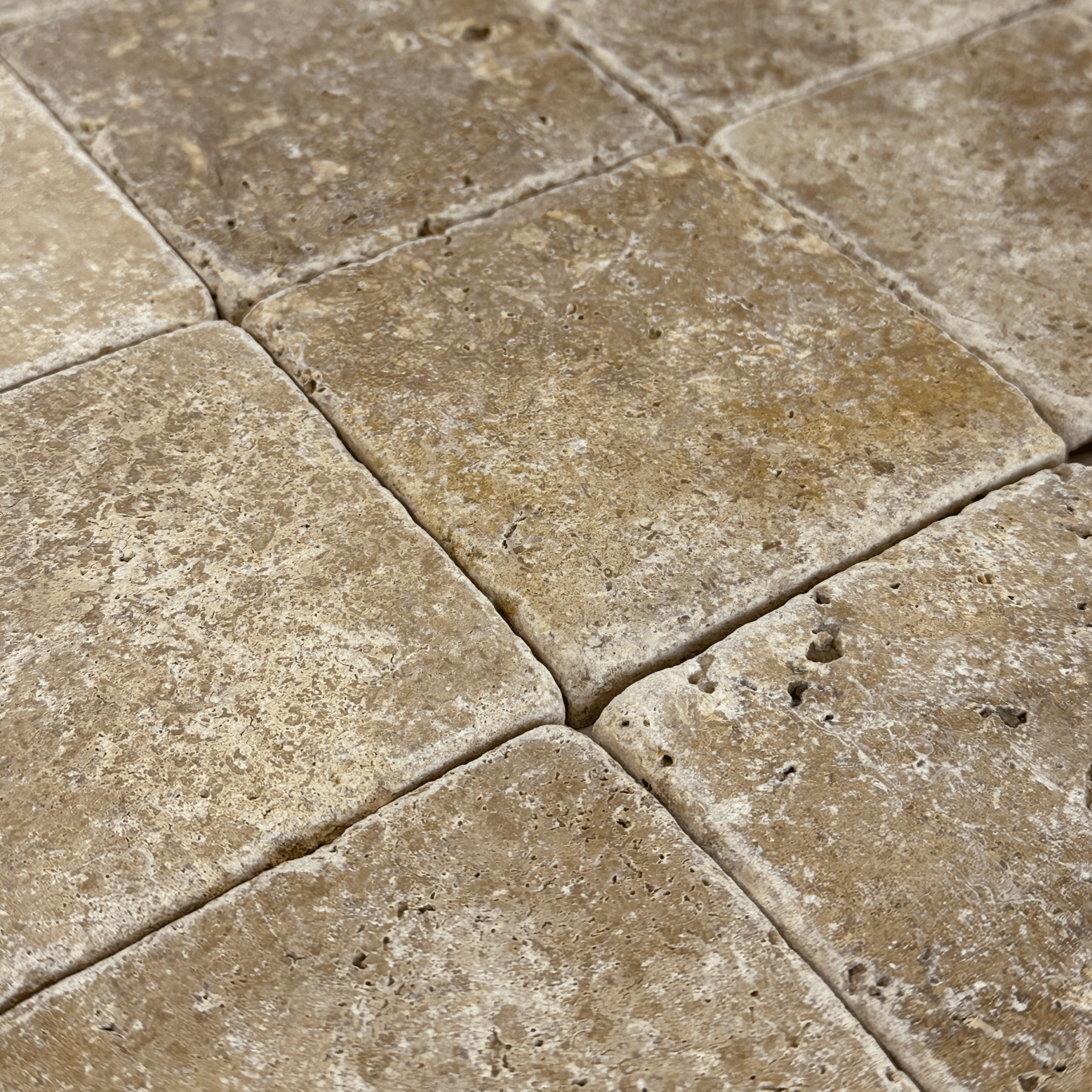 mozaiek travertino noce bruin 10x10