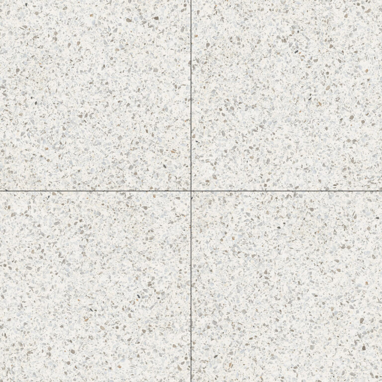 vloertegel / wandtegel nadinne terrazzo wit 60x60 gerectificeerd