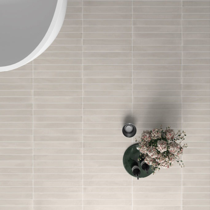 vloertegel / wandtegel corsica cloudestone grijs 5x40