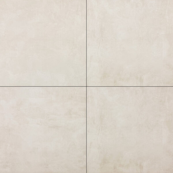 vloertegel betonlook wit 80x80 gerectificeerd tegelknaller