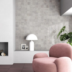 wandtegel verticale handvorm dim grijs 10x10