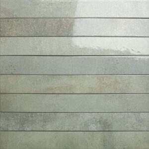 wandtegel verticale handvorm field lichtgroen 5x40