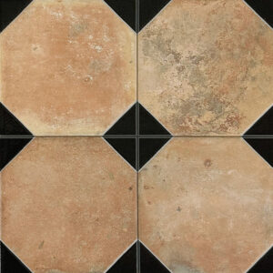 Vintage vloertegel / wandtegel FS Nonna sage decor 45.2×45.2cm 4 in 1 R11