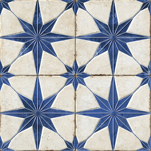vloertegel / wandtegel starlight blauw 22.3x22.3