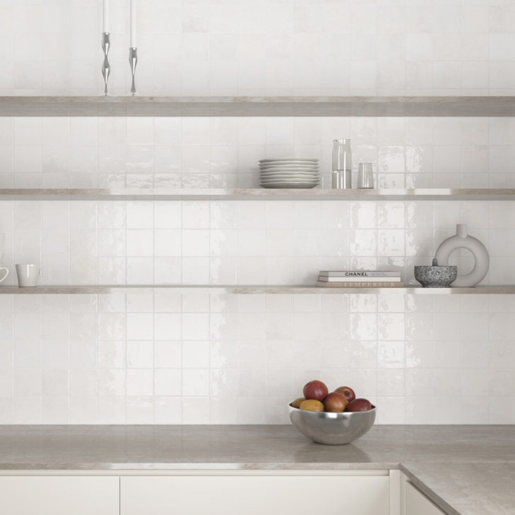 wandtegel verticale handvorm clean wit 10x10