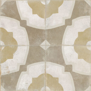 vloertegel / wandtegel fs farfalla mustard geel 45x45 4 in 1