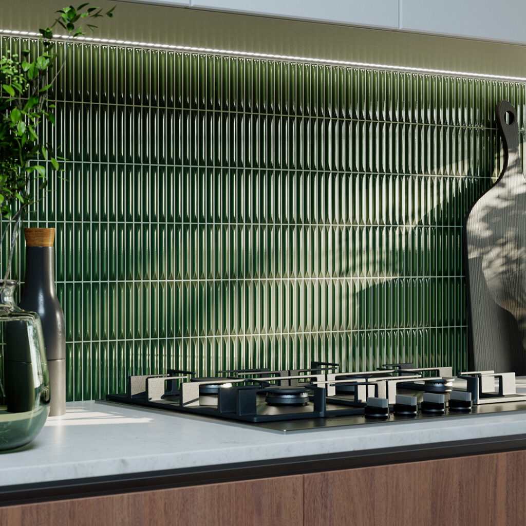 wandtegel kitkat arrow victorian groen 1,5x10 cm