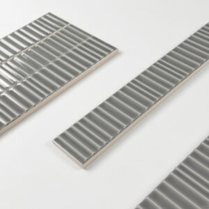 wandtegel tokyo ribbel iron grijs 5x30 cm