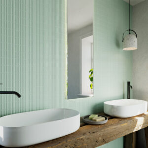 wandtegel tokyo ribbel fern groen 5x30 cm