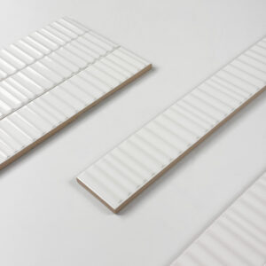 wandtegel tokyo ribbel wit 5x30 cm
