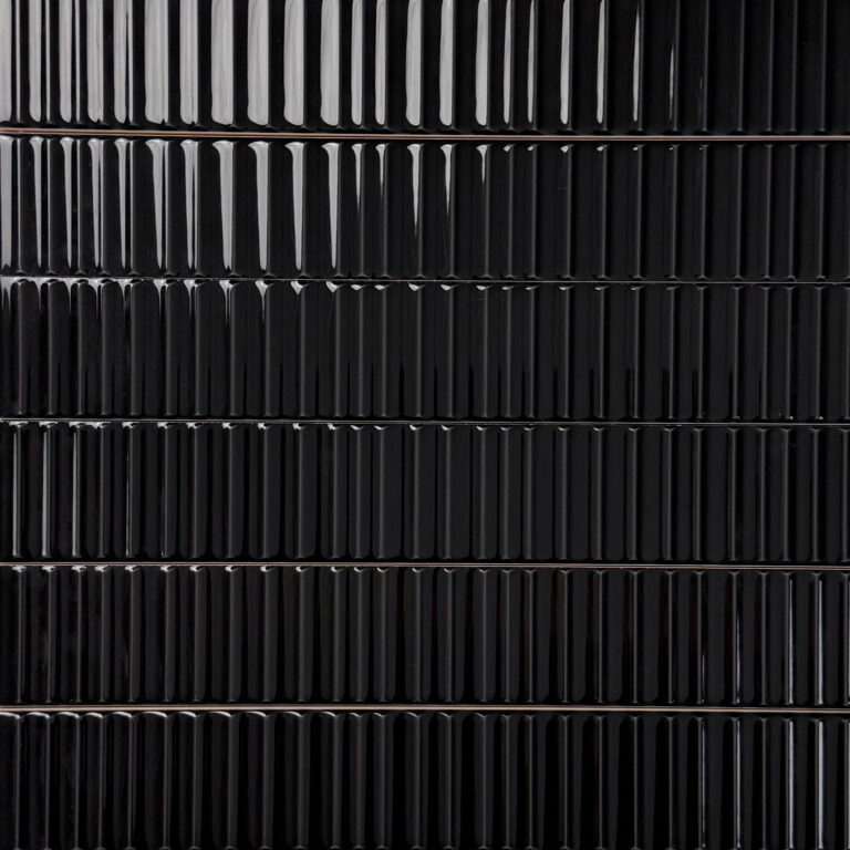 wandtegel tokyo ribbel zwart 5x30 cm