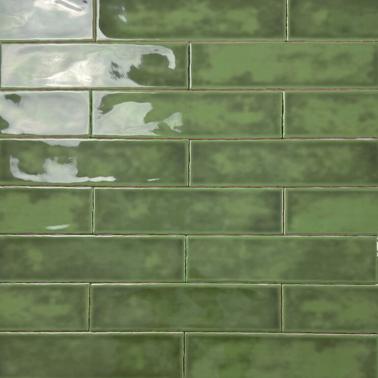 wandtegel handvormlook fez groen 7,5x30 cm