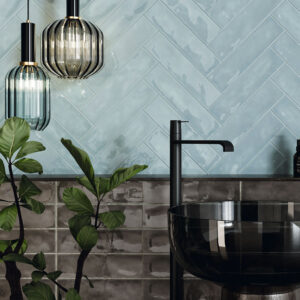 Wandtegel handvormlook Fez Ocre 7,5×30 cm